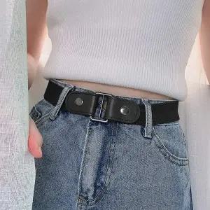 투웨이 스냅버튼 밴드벨트 남녀 포인트 허리띠 블랙
