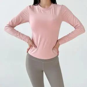 소프트 여성 긴팔 티셔츠 여자 라운드 무지 티셔츠