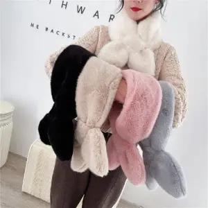 [지앤지] 최저가 목도리 쁘띠 페이크퍼목도리 머플러 짧은목도리