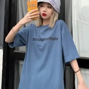 베이직 여자 반팔 티셔츠 오버핏 여름 상의 반팔티