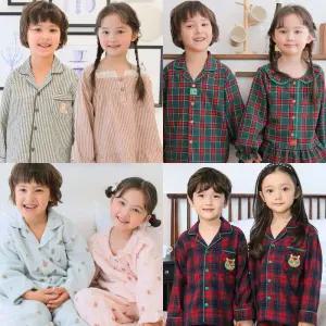 브랜드 국산 아동 잠옷 세트 반팔 여름 주니어 파자마 원피스 남아 여아 키즈 공주 어린이 쿨 인견 냉감
