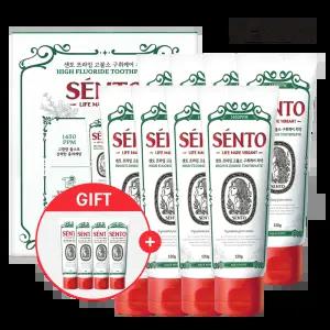 최종가 18,940원 / 센.토 프라임 고불소 구.취케어 치약 아쿠아민트향 120g 8개 +구취케어4개