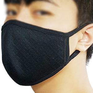 (국산) 아토 면 입체 겨울 방한마스크-겨울 간절기 안면 방한대 /검정마스크 남여공용