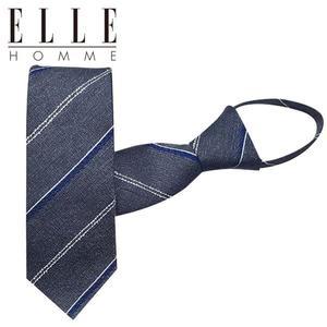 갤러리아 [ELLE HOMME] 엘르옴므 실크 지퍼/자동 넥타이-카바사 그레이 7cm