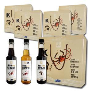 홍영의 선물세트 500ml 3종(붉은대게 어간장+백간장+버섯맛간장) 5세트