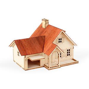 영공방 나무 조립 키트 DIY 우드키트 미니 차고가 있는 주택 YM 572