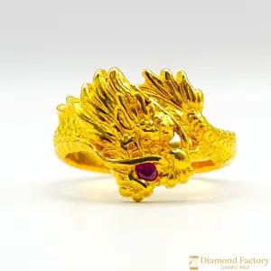 2024 푸른 용의 해 여의주를 문 청룡 순금 한돈 반지 3.75g 7.5g 11.25g 18.75g