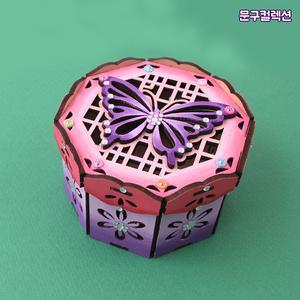 우드DIY 나비보석함 만들기키트 색칠놀이 만들기세트 전통 미술교구 우드공예 나무공예
