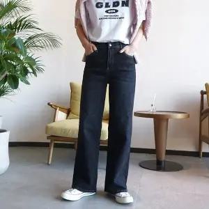 [NANAJEAN]숏(-5CM)버전+빅사이즈(S~3XL)추가 찐텐 스판 와이드 히든밴딩 데님팬츠 NA7028NA7029NA7030