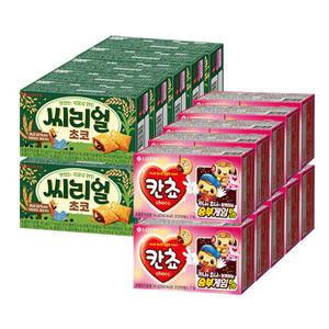 롯데 씨리얼 초코 42g+롯데 칸쵸 54gx각10개(총20개)