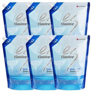 엘라스틴 모이스처라이징 대용량 샴푸 2100ml x 6개 대용량샴푸 리필용 파우치형