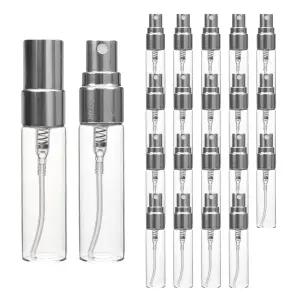 향수용기 실버 투명 스프레이 공병 5ml 20개 알루미늄뚜껑