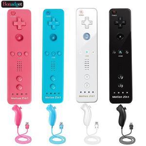 닌텐도 WiiWii U 컨트롤러 2 인 1 무선 리모컨 컨트롤러 모션 플러스 비디오 게임 액세서리 좌우
