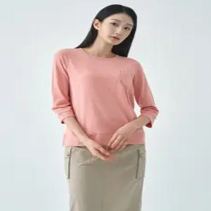 에센셜 슬럽 솔리드 포켓 7부 티셔츠 LCTSO379_PK