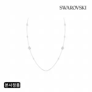 [/본사정품] Snake 크리스털 펄 로듐 롱 목걸이 5698893