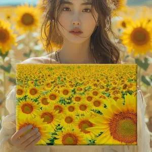 [하프클럽/셀러허브]해바라기 그림액자 43종 No1~23 캔버스3호(가로형)