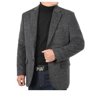 겨울 남성 울론 체크 콤비 정장 자켓 AR-COW-JPM-103-쥐색