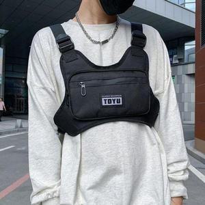 스포츠가방 조끼 오토바이 라이딩 가방(블랙) 스포츠 앞으로매는 가슴 체스트백 익사