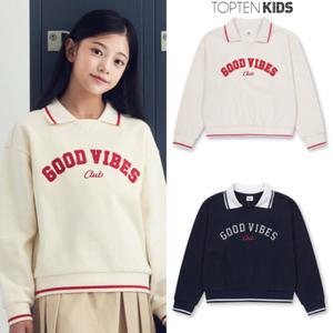 [탑텐키즈](마산점)25년 S/S 여아 피케 카라 스웨트셔츠 MKF1TR2202