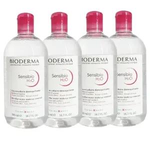 바이오더마 센시비오 클렌징 워터 H2O 500ml 4개 세트 MS-1031
