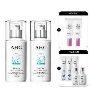 세이프온 라이트 선세럼 40ml 2개+(증정)톤업선크림 20ml 2개+전구매 샤쉐