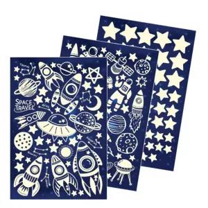 야광 별 3PCS 우주 여행 GS-6604/벽지야광스티커/야광스티커종이/천장야광스티커/야광종이스티커/야광스티