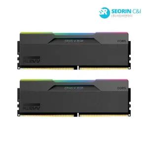 [서린공식] ESSENCORE KLEVV DDR5-6000 CL30 CRAS V RGB 블랙 AMD 패키지 서린 (32GB(16Gx2))