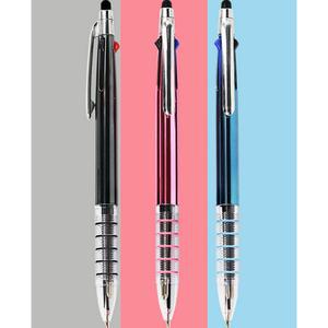 인쇄가능 국산 5링 삼색 터치펜 0.7mm 고급볼펜 장관상수상 학교 기업 단체주문