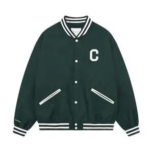 커버낫 COVERNAT C 로고 바시티 자켓 그린 CO2301JK15GN 329816