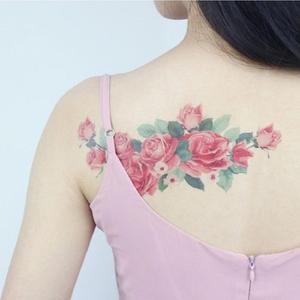 [아우트]타투스티커 빅사이즈 바디형 문신스티커 레터링