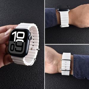 Apple watch 용 오션 밴드 10 46mm 42mm Ultra 2 49mm 45mm 44mm 40mm 41mm 팔찌 correa iWatch 시리즈 9 7 8 5 6 SE 4 3 스트랩