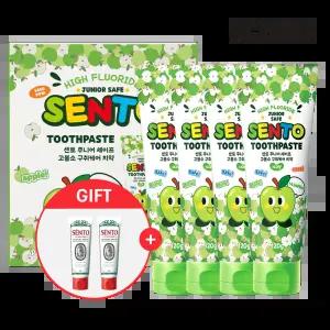 센.토 주니어 세이프 구.취케어 치약 사과향 120g 4개 +구취케어2개