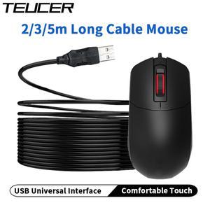 TEUCER 유선 홈 연장 케이블 마우스 2m 고감도 사무실 컴퓨터 주변기기