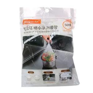 (50P) 키친아트 씽크대 배수구 거름망/싱크대/음식물/처리/필터/쓰레기망/쓰레기/음식/쓰래기망/대형/그물