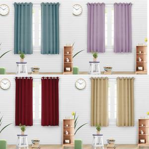 아일렛 3중직 암막 창문 커튼 135x170cm 2장 SET 끈 커텐 형 레일 봉 용