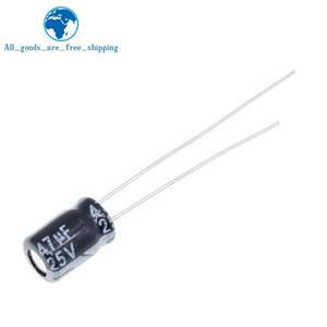 TZT 50PCS Higt 품질 25V47UF 5*7mm 47 미크로포맷 전해 콘덴서