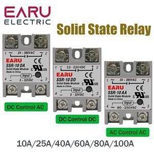 SSR-25DA SSR-40DA SSR-40AA SSR-40DD SSR 10A 25A 40A 60A 80A 100A DD DA AA PID 온도 제어용 솔리드 스