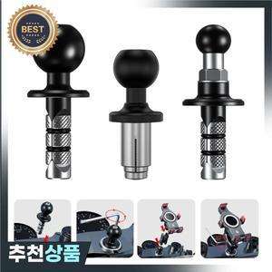 오토바이 자전거 마운트 블랙 포크 스템베이스 17mm 25mm 볼 헤드 고프로 insta360 어댑터 휴대 전화 홀더