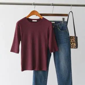 (안나앤모드) marid 골지 5부 티셔츠[티셔츠DXX97]