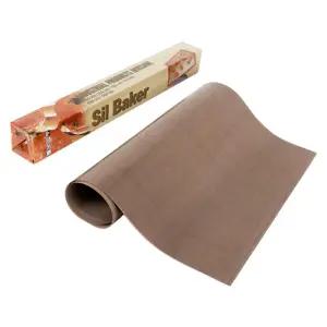 테프론 베이킹시트 브라운 TBS 34cm x 100cm 10장/베이킹/판킹용/유산지/제빵/종이/패드/봉투/케이크/빵