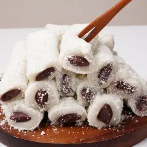 국내산 찹쌀로 만든 27cm 롱떡 카스테라 백말이떡 1kg