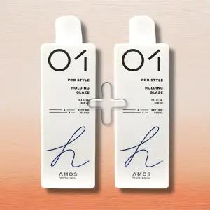 아모스 홀딩 글레이즈 듀오 600ml (300ml x 2) 풍성한 컬