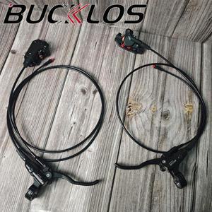 BUCKLOS 전기 자전거 유압 디스크 브레이크 세트 2피스톤 접이식 파워 컨트롤 시프터 전원 차단 사이클링