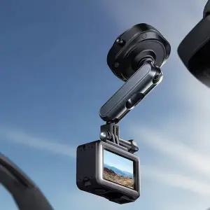 액션 카메라 360용 전기 진공 차량용 마운트    DJI AKASO GoPro Insta360 시리즈와 호환되는 조정 가능한