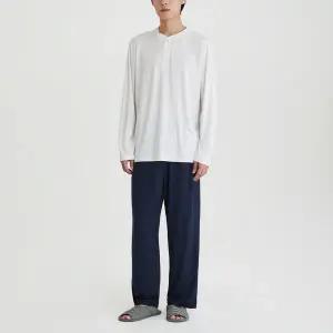 [JAJU](강남점)25 S/S 신상품 (슬립) JAJU 남 피치스킨 10부 파자마 팬츠 J205902103