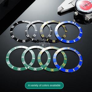 MDV-106 세라믹 링 모드 41mm x 32.8mm 12시 빛나는 진주 스케일 링 시계 베젤 인서트 카시오 MDV-107 워터
