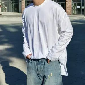 남자 긴팔티 얇은 긴팔 티셔츠 레이어드 박스티 봄 가을