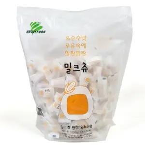 밀크츄 옥수수맛 1kg 약 250알