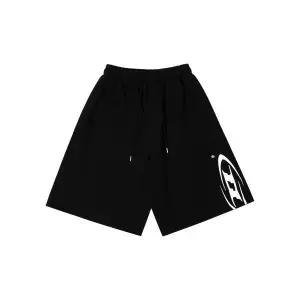 본투윈 BORN TO WIN SIDE B LOGO HALF PANTS BLACK