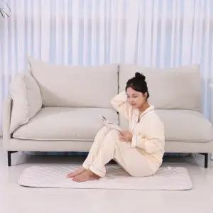 나비홈 NaviHome 2026년형 국내 생산 극세사 아이보리 전자파 차단 무자계 온열 탄소 전기요 50X140cm(미니싱글)